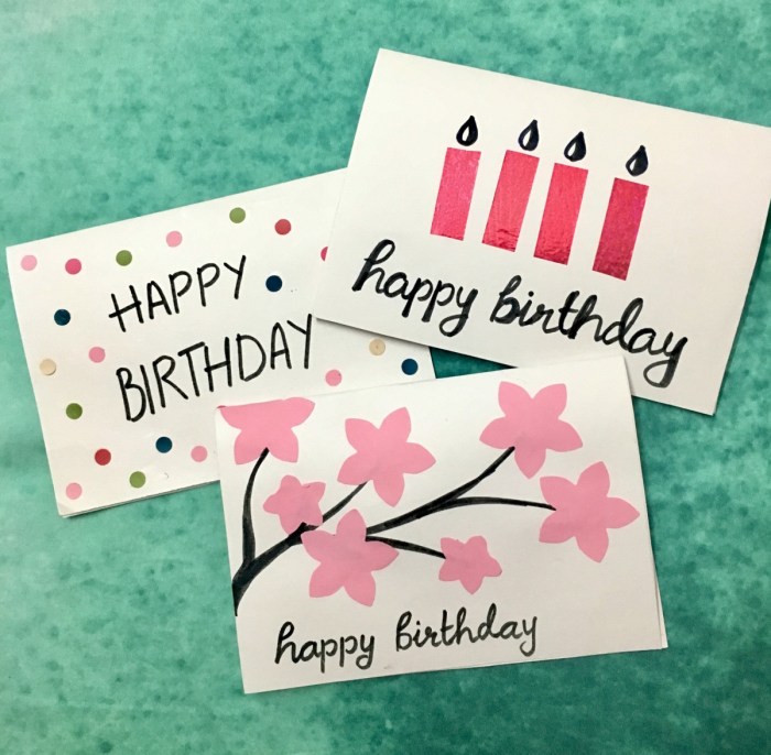 Birthday card decoration ideas